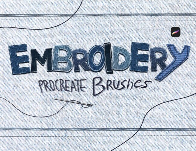 Procreate Sewing and Embroidery Brushes  download procreate