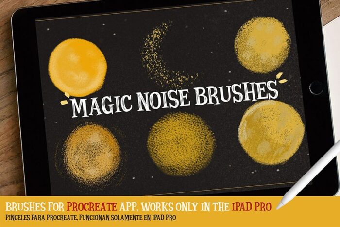 6 Noise Texture Procreate Brushes  download procreate