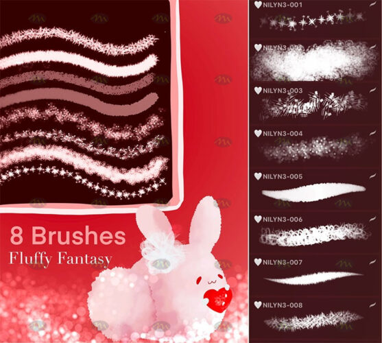 download 8 Fluffy Procreate brushes procreate