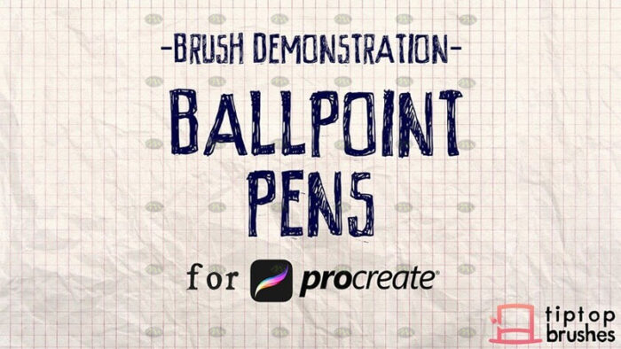 download 12 Ballpoint Procreate brushes procreate