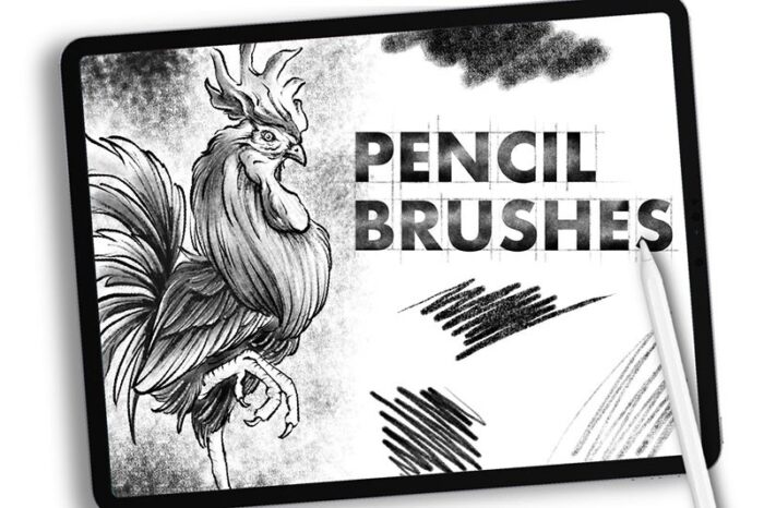 Realistic Pencil Effect Procreate Brushes download procreate