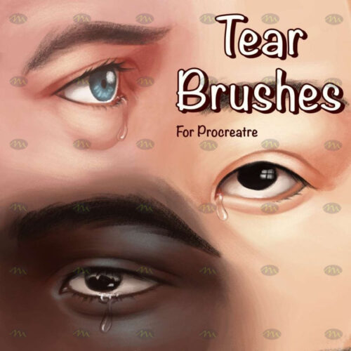 download Realistic wind tears water drops Procreate brushes procreate