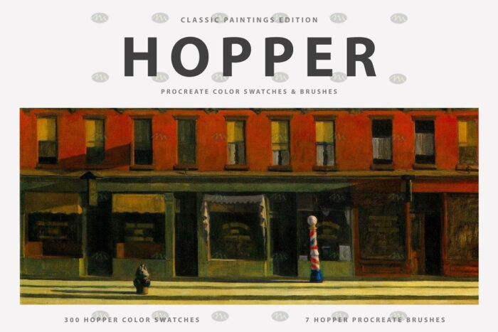 download Edward Hopper Art Paint Procreate Brushes procreate