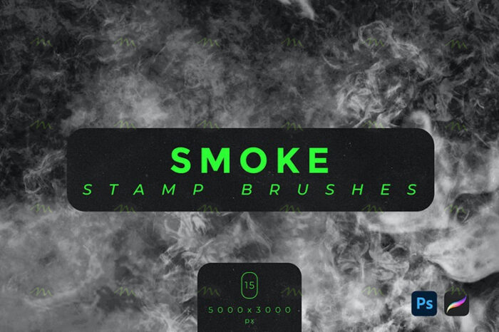 download 15 Smoke Effects photoshop and Procreate Brushes Sets procreate