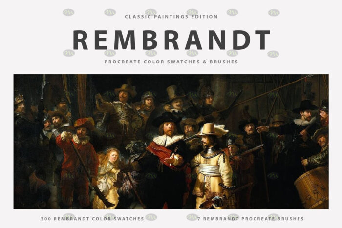 download Rembrandt classical art oil painting Procreate brushes procreate