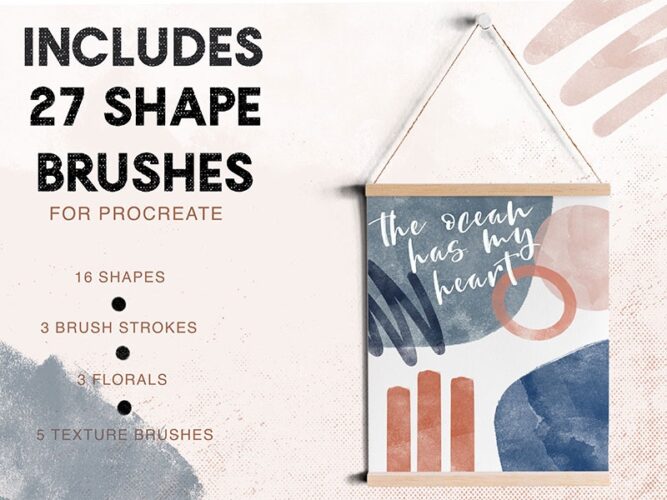 Procreate Watercolour Stamp and Texture Brushes  download procreate